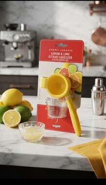 Emeril Lagasse Lemon & Lime Citrus Squeezer with Measuring Cup
